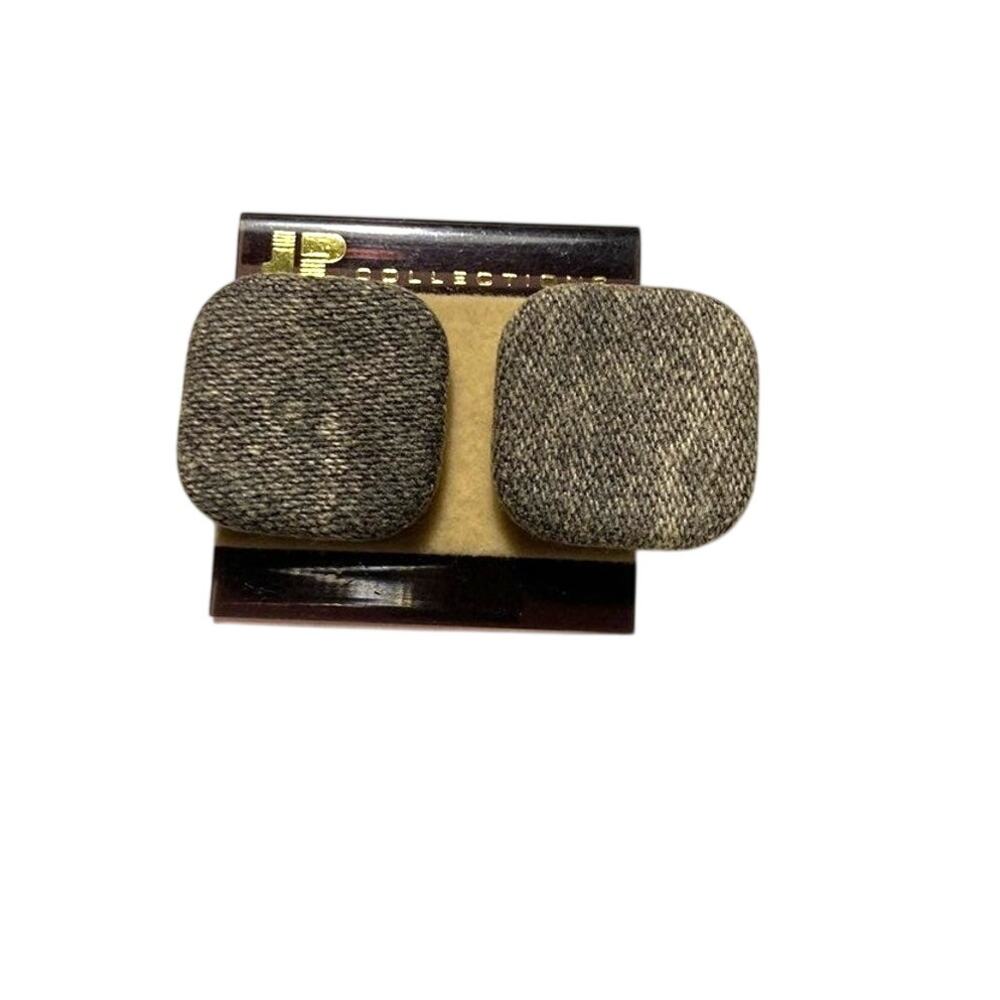Vintage gray square earrings